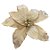 Poinsettia Decorativa - Bege e Dourado - 38x14x36cm - 1 unidade - Cromus - Rizzo - Imagem 1