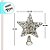 Topo Estrela para Árvore de Natal Plástico - Ouro - 24x19,5x5cm - 1 unidade - Cromus - Rizzo - Imagem 4