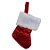 Meia de Natal para Pendurar - Vermelho Metalizado - 15cm - 1 unidade - Cromus - Rizzo - Imagem 1