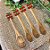 Kit Mini Colher de Madeira - Presentinho de Natal - 13cm - 4 unidades - Cromus - Rizzo - Imagem 1
