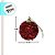 Bolas de Natal - Vermelho com Glitter - 5x5x5cm - 6 unidades - Cromus - Rizzo - Imagem 2