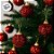 Bolas de Natal - Vermelho com Glitter - 5x5x5cm - 6 unidades - Cromus - Rizzo - Imagem 3