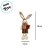 Enfeite Decorativo de Páscoa - Coelho em Pé com Cesto de Flor - 38x10cm - 1 unidade - Rizzo - Imagem 2