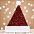 Gorro de Natal para Vestir - Vermelho com Lantejoulas - 38cm - 1 unidade - Cromus - Rizzo - Imagem 1