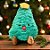 Árvore de Natal de Pelúcia - Verde Escuro - 15x21x10cm - 1 unidade - Rizzo - Imagem 1