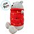 Pelúcia de Natal Urso Cinza - 10x21x12cm - 1 unidade - Rizzo - Imagem 2