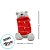 Pelúcia de Natal Urso Cinza - 10x21x12cm - 1 unidade - Rizzo - Imagem 5
