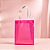 Sacola Transparente PVC com Alça de Fibra - Rosa - 19,5x14,5x9,5cm - 1 unidade - Rizzo - Imagem 1