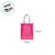 Sacola Transparente PVC com Alça de Fibra - Rosa  - 19,5x14,5x9,5cm - 1 unidade - Rizzo - Imagem 2