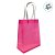 Sacola Transparente PVC com Alça de Fibra - Rosa  - 19,5x14,5x9,5cm - 1 unidade - Rizzo - Imagem 3