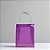 Sacola Transparente PVC com Alça de Fibra - Roxo  - 19,5x14,5x9,5cm - 1 unidade - Rizzo - Imagem 1