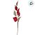 Galho Decorativo de Natal - Vermelho e Champagne com Glitter - 72cm - 1 unidade - Cromus - Rizzo - Imagem 3