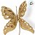 Pick Decorativo de Natal - Borboleta Dourada com Glitter e Pérola - 27x25x3,5cm - 1 unidade - Cromus - Rizzo - Imagem 3