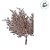 Galho Decorativo de Natal - Champagne com Glitter - 24x20x4cm - 1 unidade - Cromus - Rizzo - Imagem 3