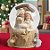 Enfeite Decorativo de Natal - Globo de Neve com Sagrada Família - 6,3x4,5cm - 1 unidade - Cromus - Rizzo - Imagem 1