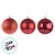 Bolas de Natal em Tubo - Vermelha Lisa, Matte e Glitter - 5cm - 6 unidades - Cromus - Rizzo - Imagem 3