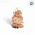Enfeite De Natal em Resina - Boneco Ginger Menina - Marrom e Branco - 12,5x8,5cm - 1 unidade - Cromus - Rizzo - Imagem 3