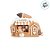 Enfeite De Natal em Resina - Trailer Ginger - Marrom e Branco - 16x12,7cm - 1 unidade - Cromus - Rizzo - Imagem 3