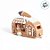Enfeite De Natal em Resina - Trailer Ginger - Marrom e Branco - 16x12,7cm - 1 unidade - Cromus - Rizzo - Imagem 4