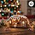 Enfeite De Natal em Resina - Trailer Ginger - Marrom e Branco - 16x12,7cm - 1 unidade - Cromus - Rizzo - Imagem 5