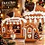 Enfeite De Natal em Resina - Trailer Ginger - Marrom e Branco - 16x12,7cm - 1 unidade - Cromus - Rizzo - Imagem 4
