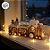 Enfeite De Natal em Resina - Trem Ginger - Marrom e Branco - 24x9cm - 1 unidade - Cromus - Rizzo - Imagem 5