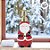 Saboneteira de Cerâmica - Papai Noel - Vermelho/Ouro/Branco - 19x9cm - 1 unidade - Cromus - Rizzo - Imagem 6