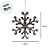 Enfeite Decorativo Para Pendurar de Natal - Floco de Neve Prata/Cristal - 14x14cm - 1 unidade - Cromus - Rizzo - Imagem 2