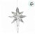 Enfeite Decorativo Para Pendurar de Natal - Estrela Prata/Cristal - 20x15cm - 1 unidade - Cromus - Rizzo - Imagem 3