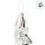 Enfeite Decorativo Para Pendurar de Natal - Estrela Prata/Cristal - 20x15cm - 1 unidade - Cromus - Rizzo - Imagem 4