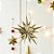 Enfeite Decorativo Para Pendurar de Natal - Estrela Natalina Ouro - 11x11cm - 1 unidade - Cromus - Rizzo - Imagem 1