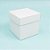Caixa Cubo Para Panetone e Presente - M 8x8x8cm - Branco - 10 unidades - Assk - Rizzo - Imagem 1