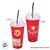 Copo Shake Harry Potter - Plataforma - Vermelho - 500ml - 1 unidade - Plasútil - Rizzo - Imagem 2