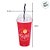 Copo Shake Harry Potter - Plataforma - Vermelho - 500ml - 1 unidade - Plasútil - Rizzo - Imagem 3