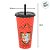 Copo de Plástico com Tampa e Canudo Gryffindor - Harry Potter - 700ml - 1 unidade - Plasútil - Rizzo - Imagem 3