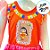 Vestido de Festa Junina Colorido - Bonequinha - Laranja e Rosa - G - 1 unidade - Rizzo - Imagem 3