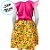Vestido de Festa Junina Colorido - Bonequinha - Rosa e Amarelo Florido - G - 1 unidade - Rizzo - Imagem 5