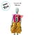 Vestido de Festa Junina Colorido - Bonequinha - Rosa e Amarelo Florido - G - 1 unidade - Rizzo - Imagem 6