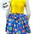 Vestido de Festa Junina Colorido - Bonequinha - Amarelo e Azul - M - 1 unidade - Rizzo - Imagem 5