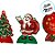 Decoração de Mesa - Papei Noel, Renas e Árvore de Natal - 18,5x20x9cm - 4 unidades - Regina - Rizzo - Imagem 2