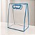 Sacola Transparente Fosca Pvc Alça Plana Azul Claro - 40x30x12cm - 10 unidades - 10 unidades - Cromus - Rizzo - Imagem 1