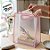 Sacola Transparente Fosca Pvc Alça Plana Rosa Claro - 30x23x15cm - 1 unidade - 1 unidade - Cromus - Rizzo - Imagem 5