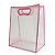 Sacola Transparente Fosca Pvc Alça Plana Rosa Claro - 25x15x9cm - 10 unidades - 10 unidades - Cromus - Rizzo - Imagem 1