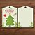 Tag Decorativa de Natal - Feliz Natal - 7x5cm - 10 unidades - Rizzo - Imagem 1