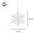 Enfeite Para Pendurar de Natal - Floco de Neve Cristal - 15,5x15,5x1cm - 1 unidade - Cromus - Rizzo - Imagem 2