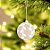 Bolas de Natal - Folhas Marrom/Branco - 8x8cm - 6 unidades - Cromus - Rizzo - Imagem 1