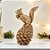 Enfeite de Natal em Resina - Esquilo com Pinha Marrom - 16x6,5x9cm - 1 unidade - Cromus - Rizzo - Imagem 1