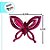 Enfeite Para Pendurar de Natal - Borboleta Glitter Vinho - 10,5x8,5x3cm - 1 unidade - Cromus - Rizzo - Imagem 3