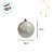 Bolas de Natal em Tubo - Branco Perolado - 8x8cm - 6 unidades - Rizzo - Imagem 2