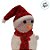 Enfeite Decorativo de Natal com Luz - Boneco de Neve com Cachecol - Vermelho Brilhante - 18cm - 1 unidade - Rizzo - Imagem 3